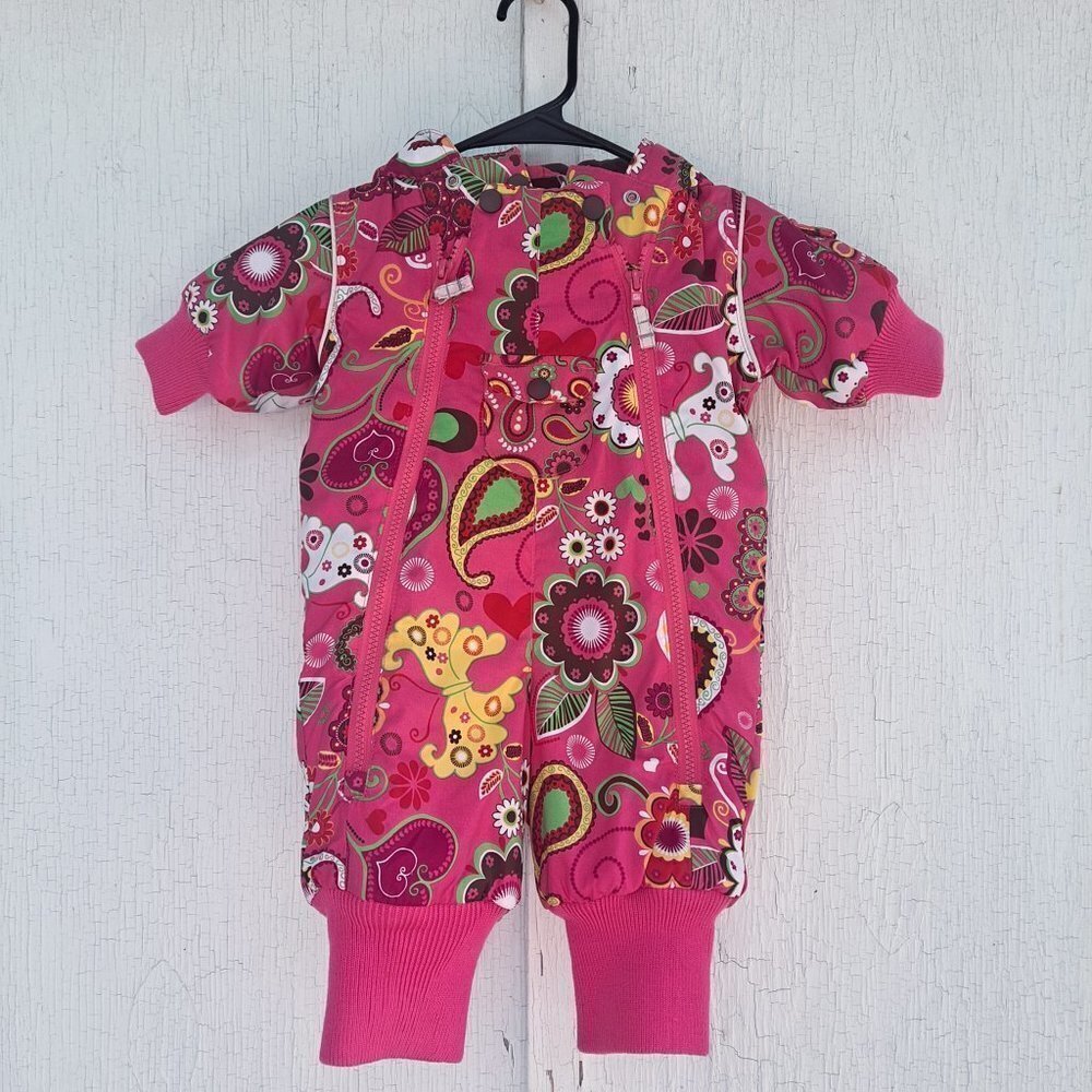 Girls Hanna Andersson Outdoor Floral Snowsuit 60